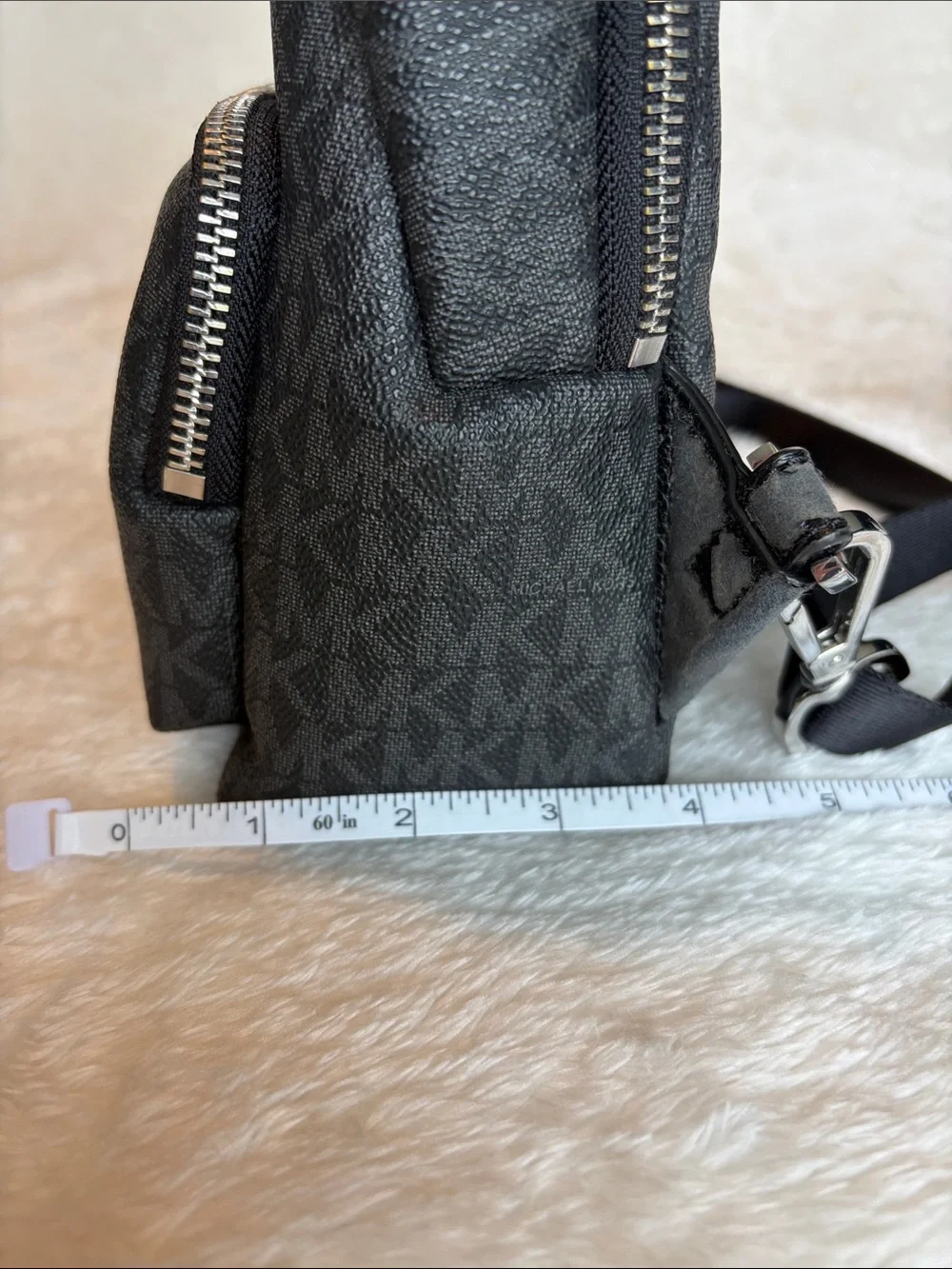 Michael Kors Erin Small Convertible Backpack | Black& Grey